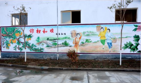道孚乡镇文化墙 乡风文明焕发新活力