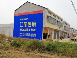 道孚农村墙体广告在不同形式上面展现的不同特色