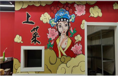 道孚墙体彩绘的发展和应用