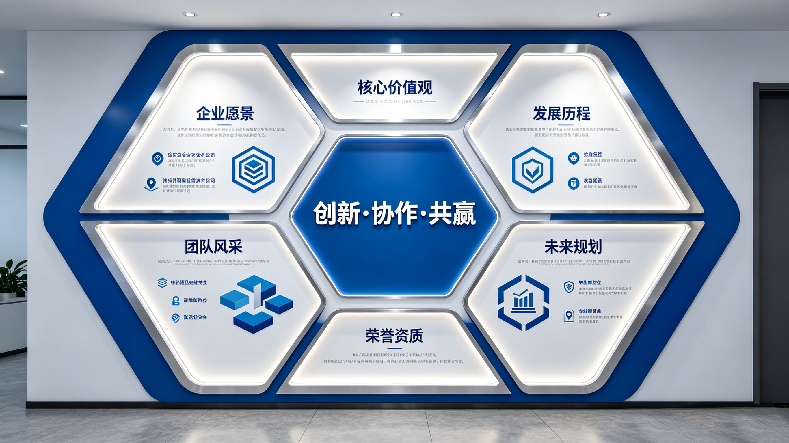 道孚企业文化墙六边形避坑指南（新手常犯5个错误）